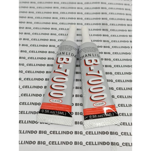 

LEM PEREKAT LCD TOUCHSCREEN BACKDOOR B7000 B-7000 15ML CLEAR PUTIH BENING ZHANLIDA