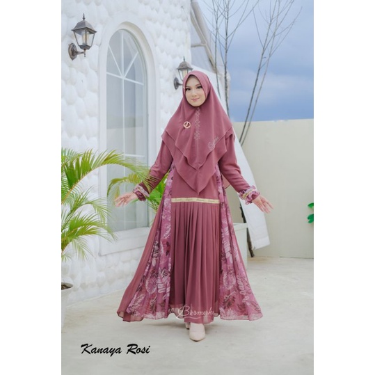 BRAND NEW DESIGN Gamis syari original KANAYA SERIES by BERMERKs syari-Rosy