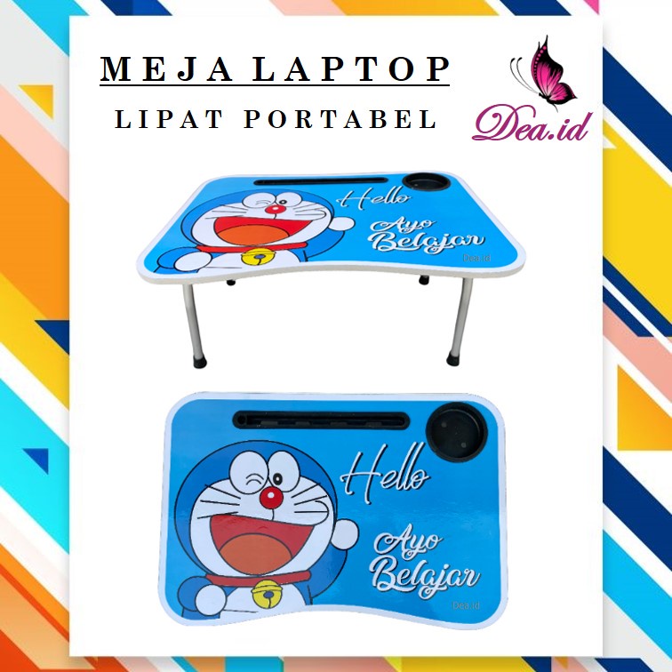 [DEASHOP] [MADE IN LOKAL] MEJA BELAJAR LIPAT - MEJA LAPTOP LEPTOP PORTABEL MOTIF ANAK &amp; DEWASA