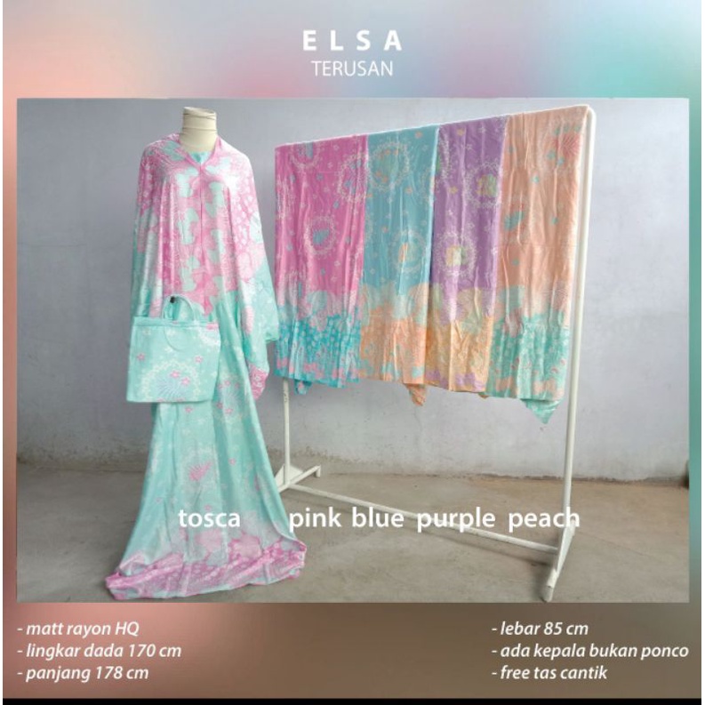 MUKENA TERUSAN / MUKENA BALI DEWASA BAHAN RAYON ADEM