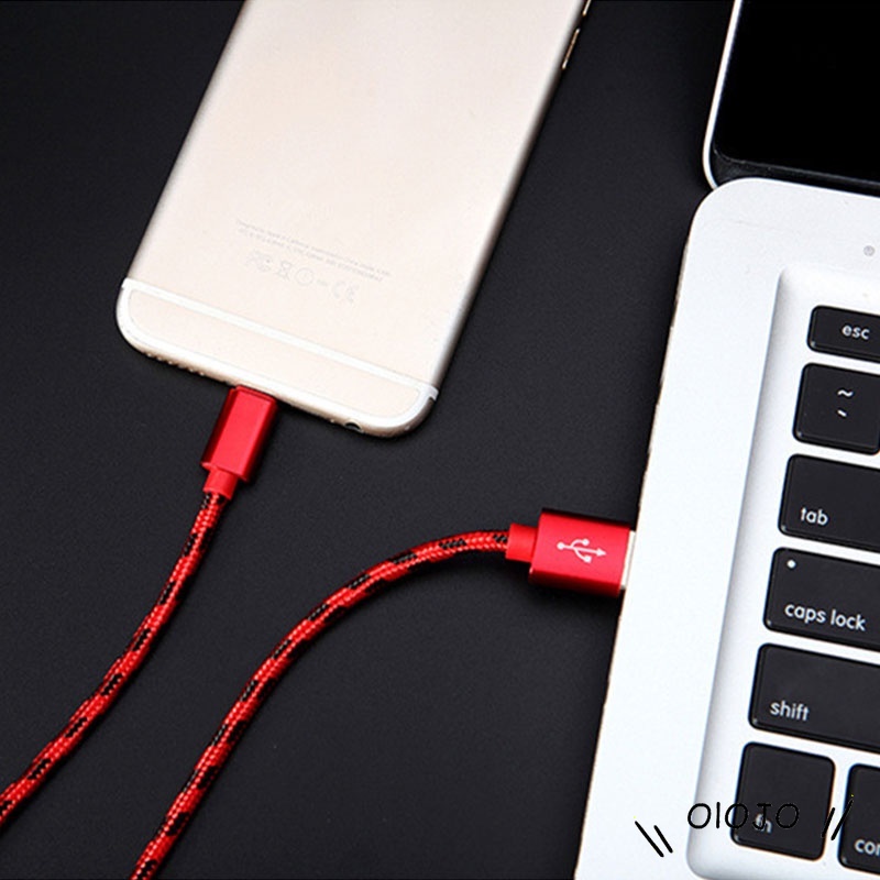 Micro Usb Cable Nylon Braided Data Sync Cord Charger Cables Samsung Huawei - ol