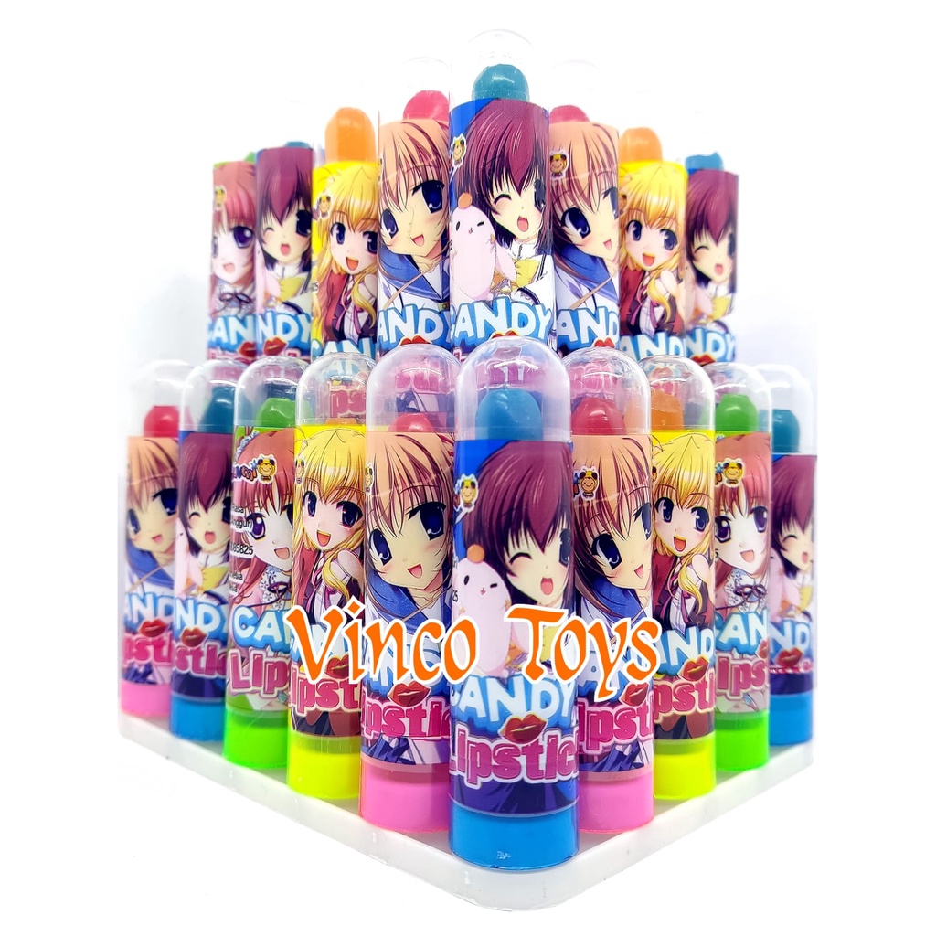 Permen Lipstik luvmi ranjani bentuk jeli bentuk Lipstik permen jeli bibir merah gincu permen gummy p