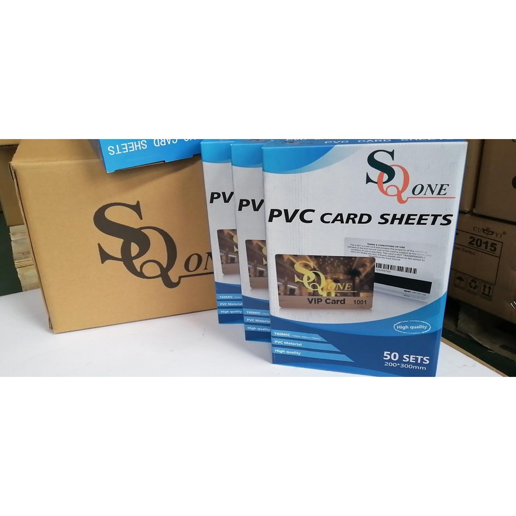 

PVC CARD Bahan ID-CARD A4 Isi 5 lembar ( SQ ONE PVC CARD )