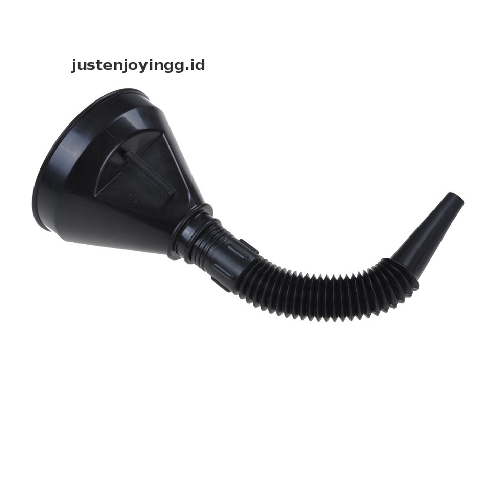 // justenjoyingg.id // Black Flexible Car Motorcycle Funnel Spout Mesh Screen Strainer Gasoline ~