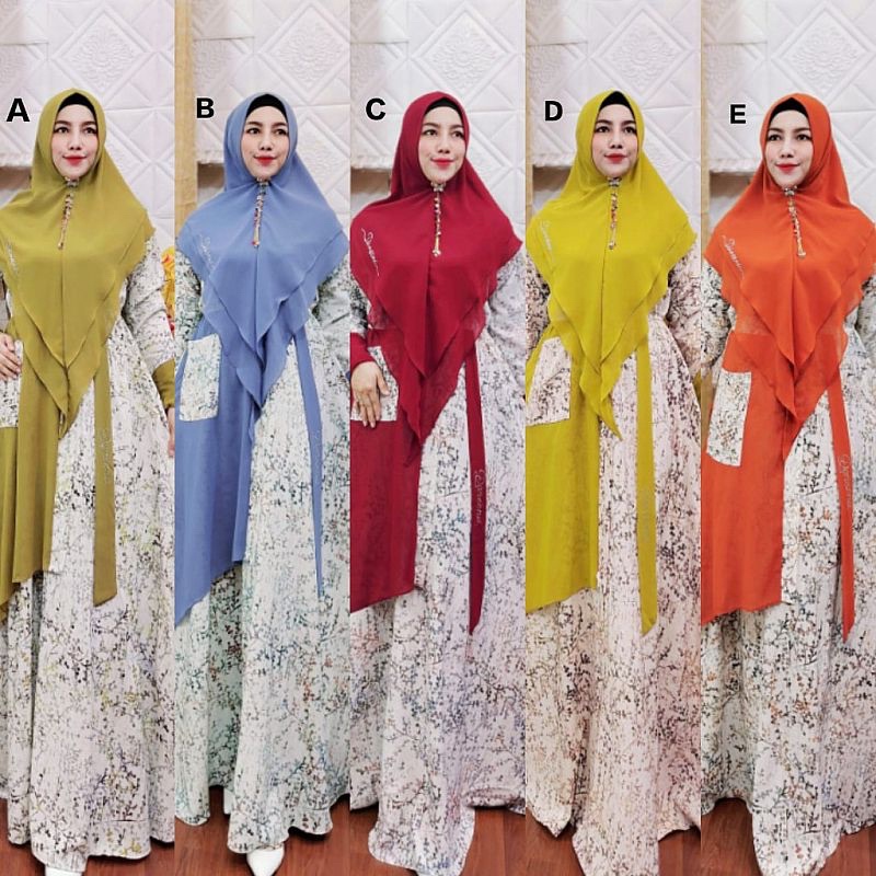 Gamis / Maxy Dress Lock Down Original TRQ / SALMA THE SERIES BY DANEENA (PO 25 OKTOBER)