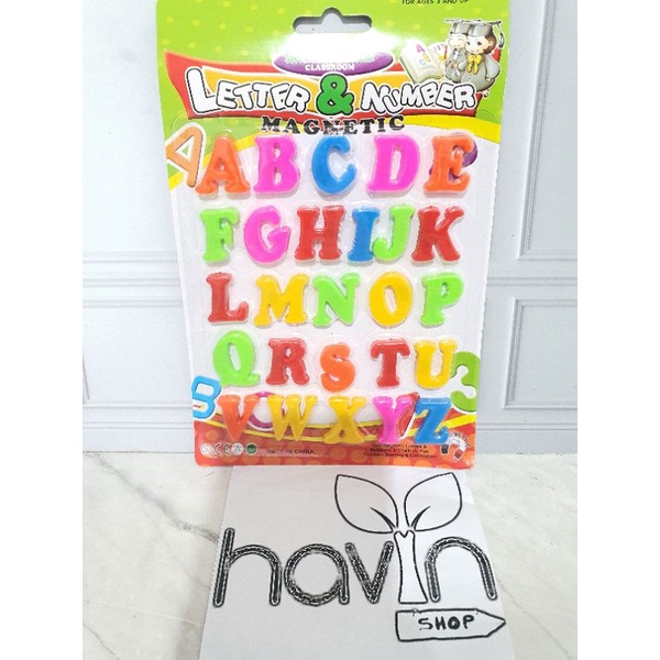 MAGNETIC LETTER and NUMBER/TEMPELAN KULKAS/MAINAN EDUKASI MAGNET-HURUF