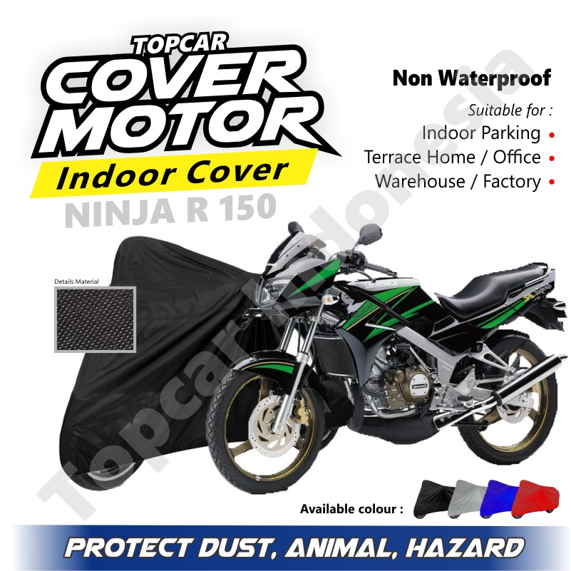 TOPCAR Cover Motor Kawasaki Ninja R 150 Sarung Motor Selimut Motor Indoor Mantel Motor Berkualitas / Sarung Motor Original / Jas motor / Selimut Pelindung Motor / Non Waterproof