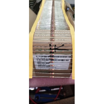 10PCS RESISTOR 1/4 SEPEREMPAT WATT 5% CARBON FILM TAIWAN KAKI TEBAL TIDAK NEMPEL MAGNET P1