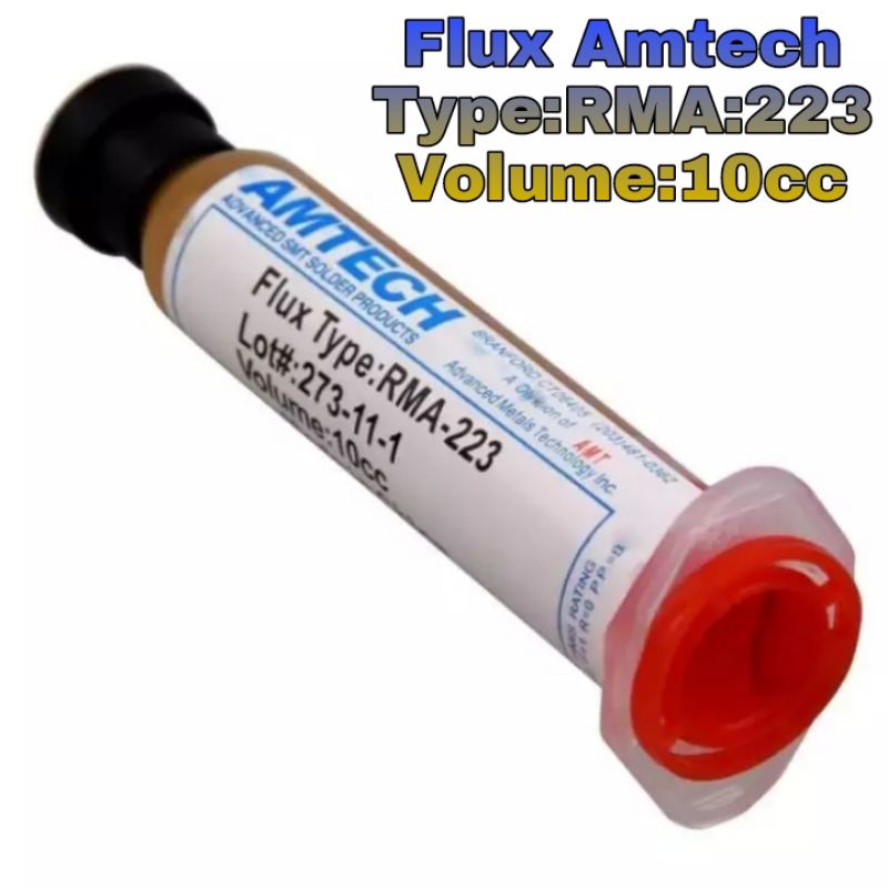 Jual Flux Solder Amtech RMA-223 Oc Flux Suntik Solder SMD Amtech Pasta ...