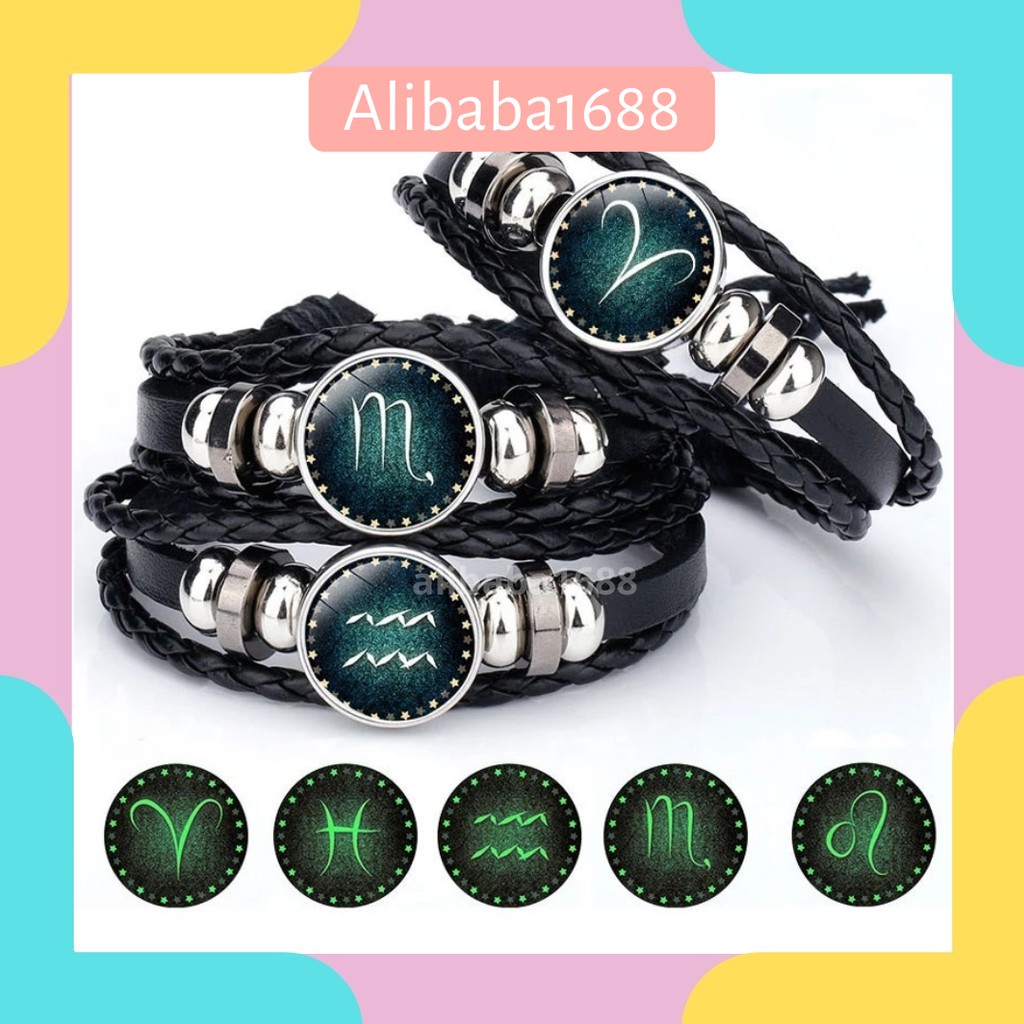 *ALIBABA1688*COD Gelang Zodiak Import H74 Gelang Fashion Import B14