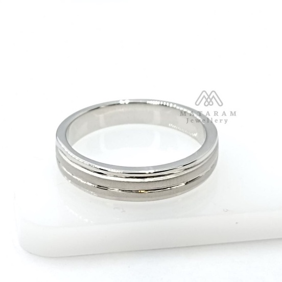 Cincin Palladium Single ( Cincin Pria / Wanita ) - Bisa Request Model Cincin - Cincin Tunangan Cinci