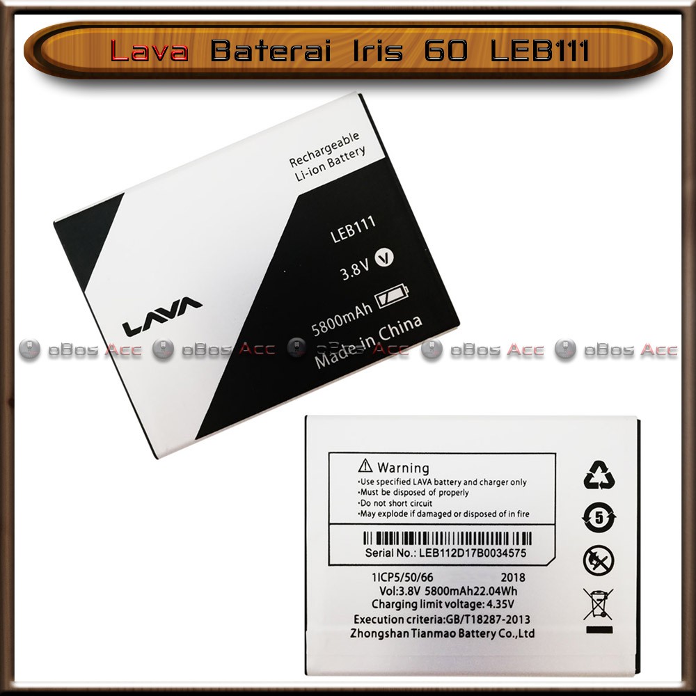 Baterai Lava Iris 60 Leb111 Lafa Double Power Batre Batrai Hp Shopee Indonesia