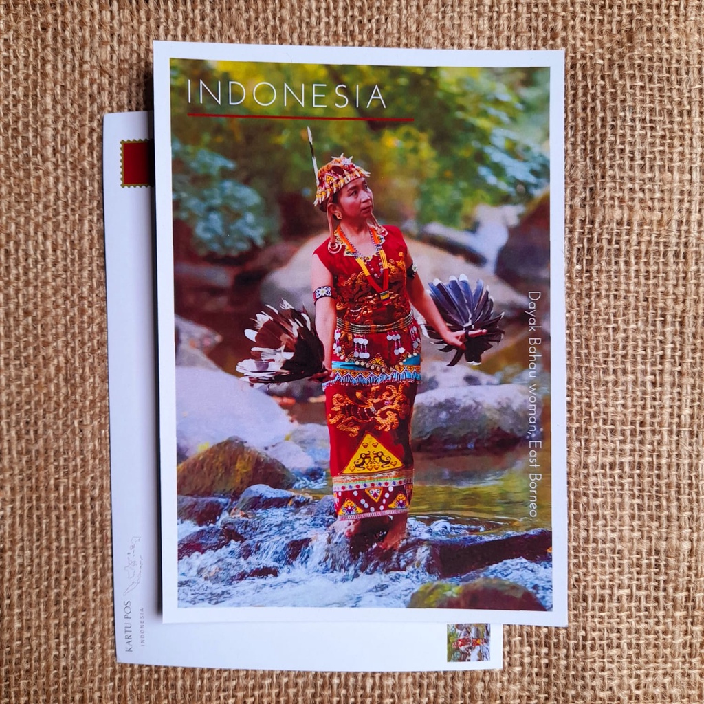 

Kartu Pos / Postcard / Postcrossing Indonesia - dayak bahau