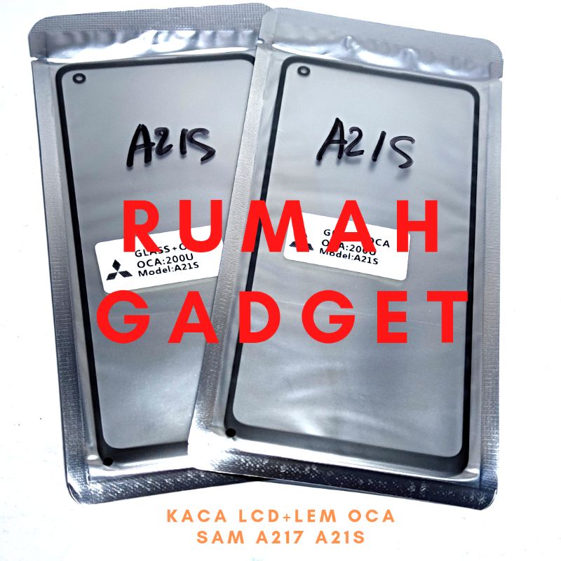 KACA DEPAN LCD+LEM OCA SAMSUNG A217/A21S