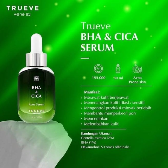 ☘️ CHAROZA ☘️ TRUEVE Serum - BHA &amp; CICA | Galactomyces &amp; Peptide | Vitamin C | Niacinamide 10% | Peeling