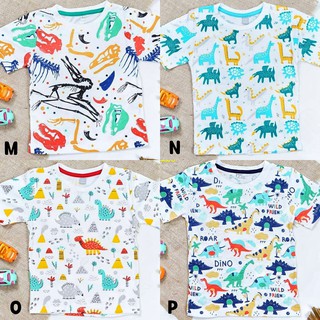 2 12 tahun Kaos Baju  Anak COWOK Summersean motif dino 