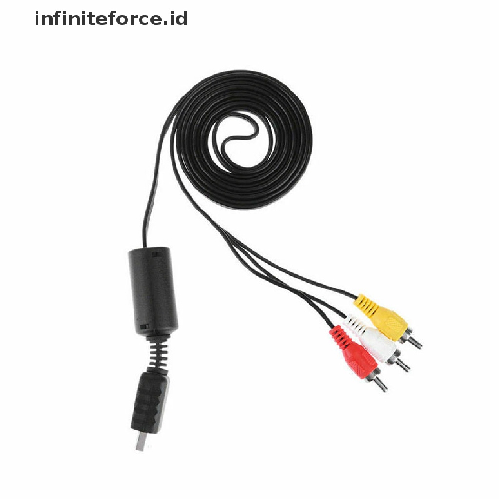 (infiniteforce.id) Kabel Audio Video 3 RCA Flat Untuk Playstation PS PS2 PS3