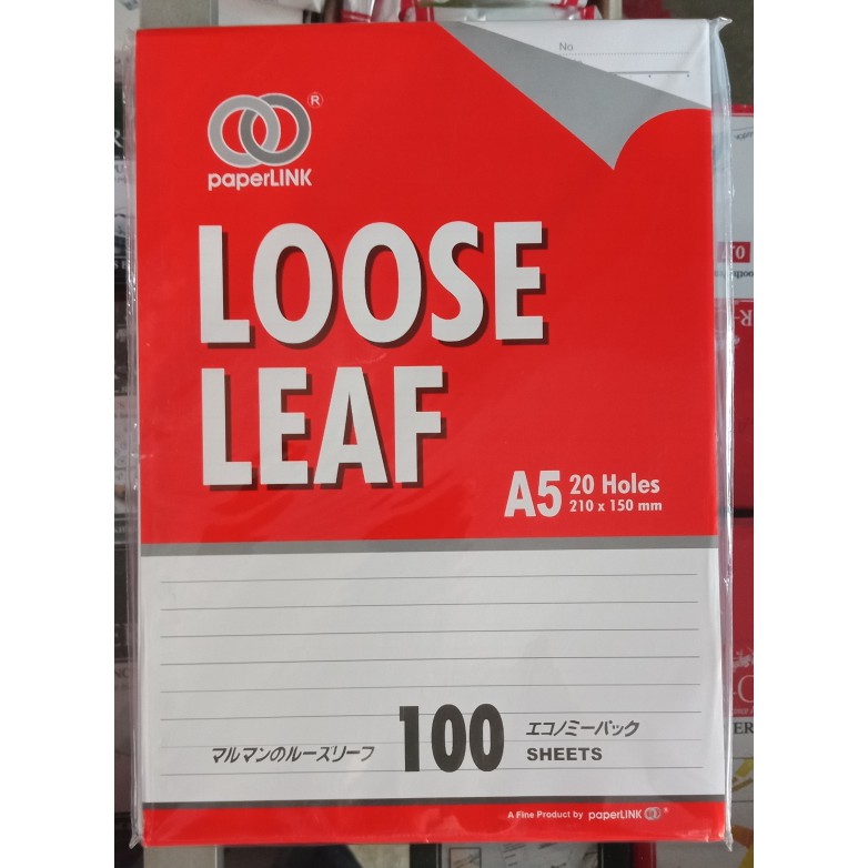 

Kertas Loose Leaf / File A5 100 Paperlink Super Murah