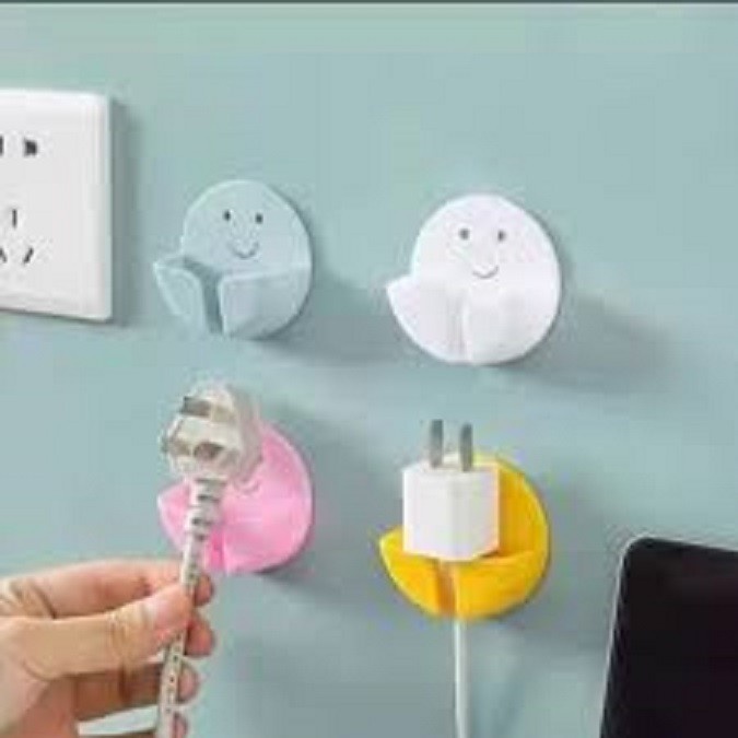 EM Gantungan tempel dinding Kabel Charger Hook Kepala Kabel Gantung Kepala Kabel