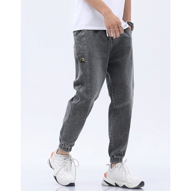 Celana Jogger Jeans Pria Original Pinggang Karet Celana Jeans Panjang Pria Joger Stretch Distro