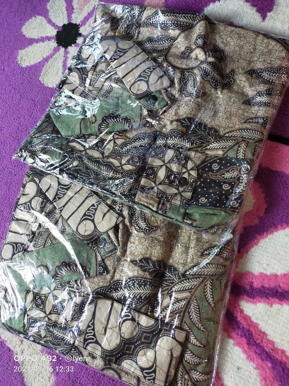 Baju Kemeja Batik Kantor Pria Lengan Panjang Fashion Solo Bw 058