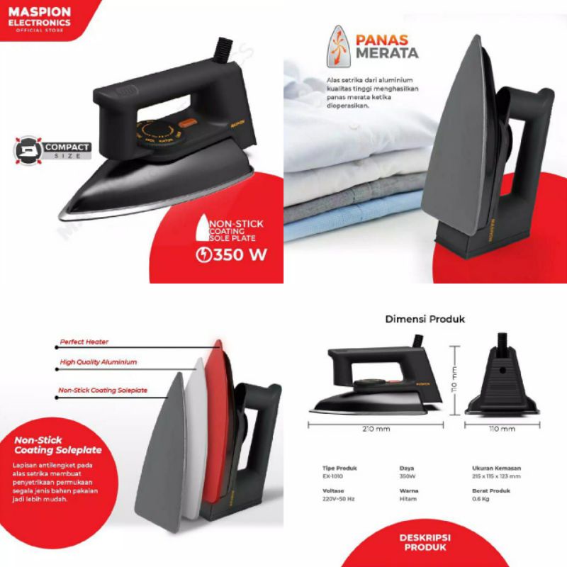 Setrika maspion #setrika anti lengket
