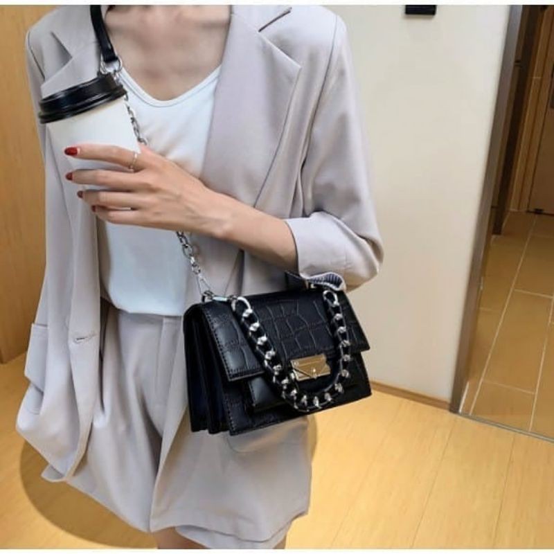 Tas Selempang Crocodile/Shoulder Bag/Sling Bag Crocodile Import