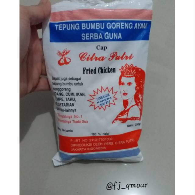 

Tepung Bumbu cap Citra Putri / Tepung Fried Chicken