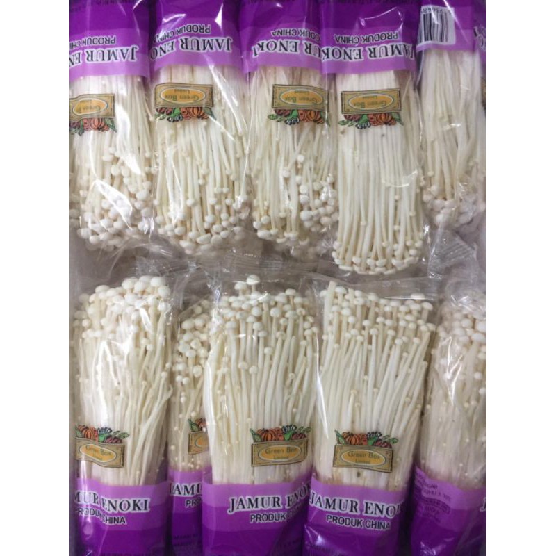 Jamur Enoki Import | Enokitake Mushrooms