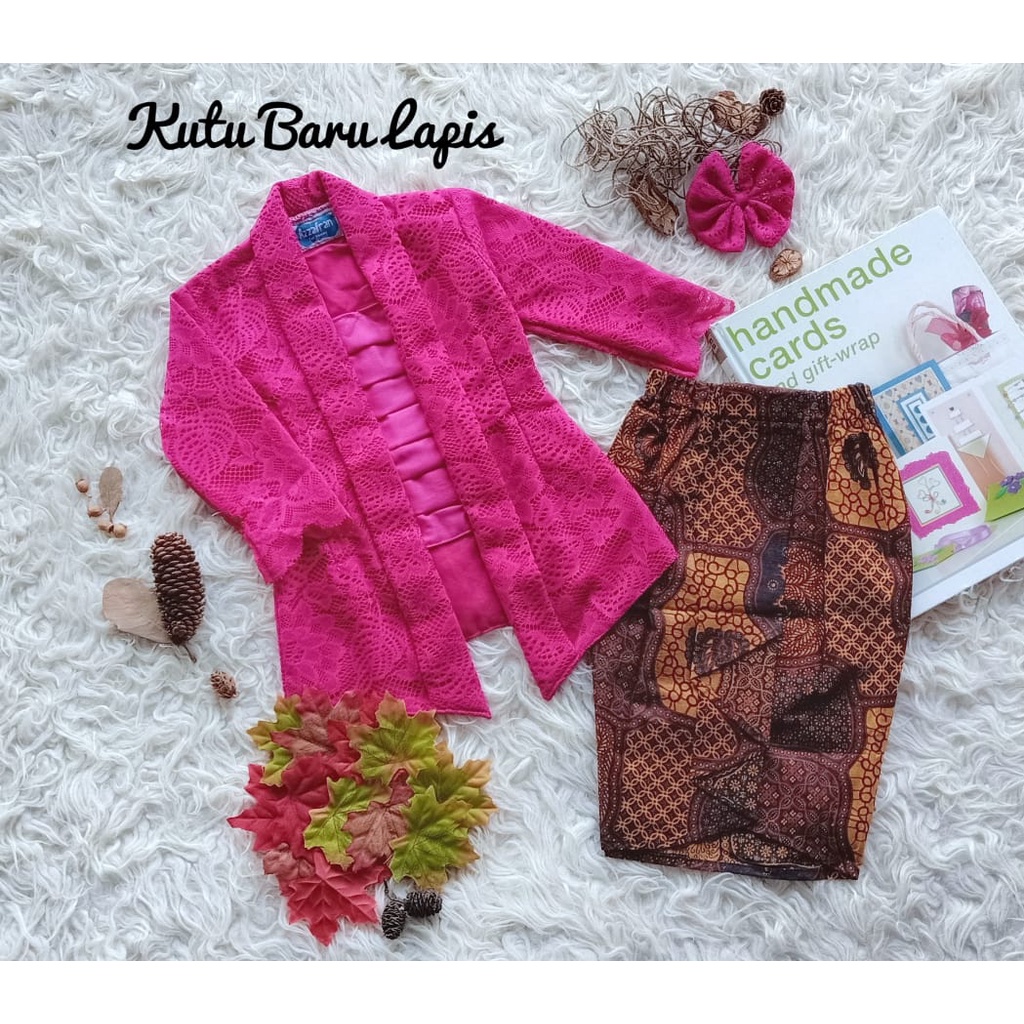 Kebaya Kutubaru Lapis Anak Unik/Baju Adat Anak/Kebaya Anak