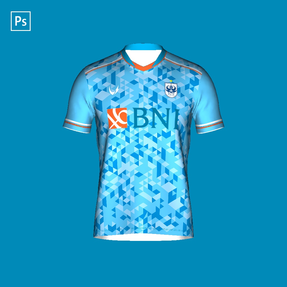 Mockup Jersey Bola V-Variasi 3D