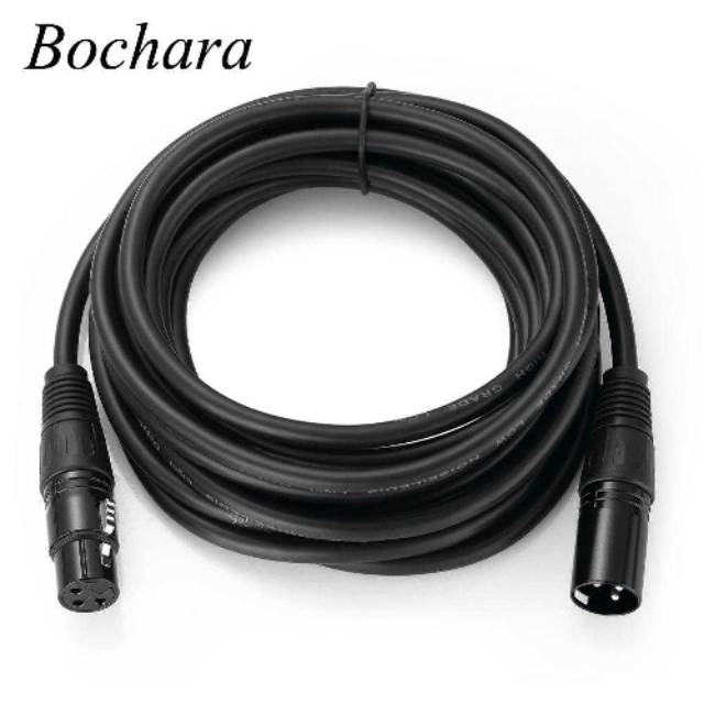 Bochara Kabel XLR Male/Female OFC Microphone Karaoke Shielded BOF30