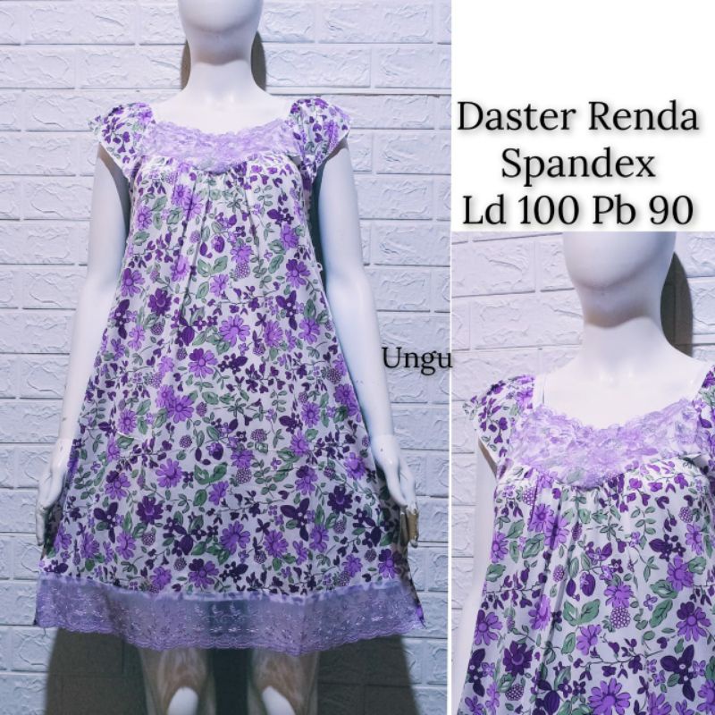 Mini Dress / Daster renda / Home dress sexy / Shabby dress /daster ungu》naf999