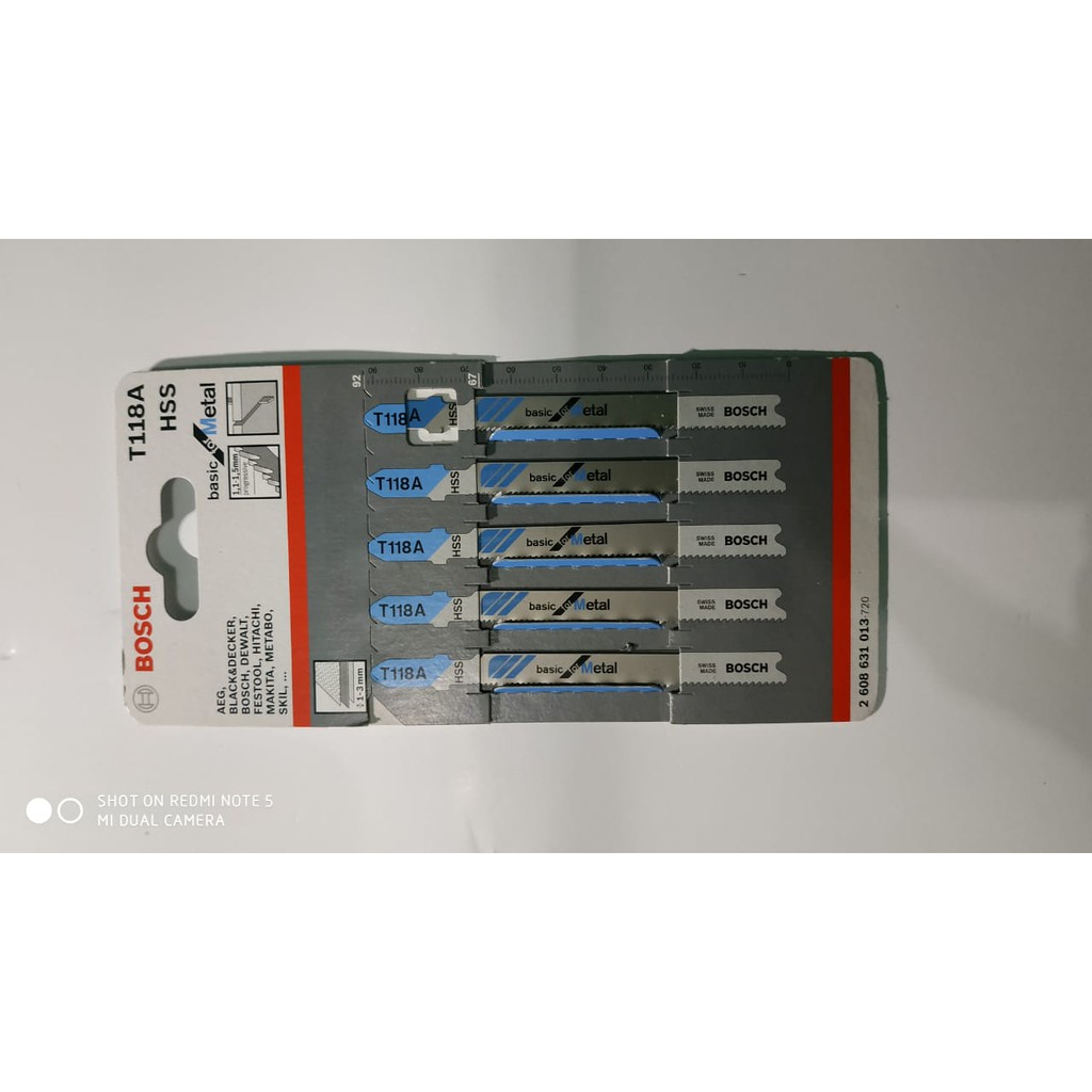 Jual Mata Jigsaw Besi T118A BOSCH ASLI/harga per set 5 pcs Shopee