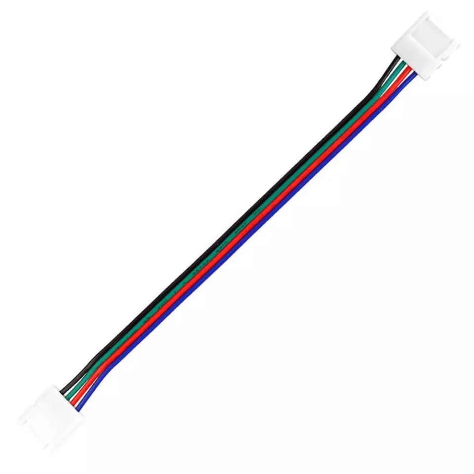 Kabel RGB 15CM Jepit 2 arah 2 sisi 4 PIN KLIP