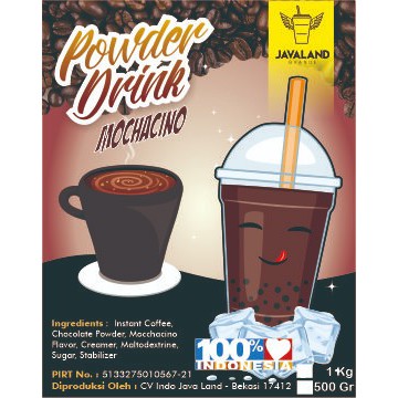 Javaland Bubuk Minuman Rasa Mochacino 1Kg - Regular Plain | Bubble Powder Drink Boba