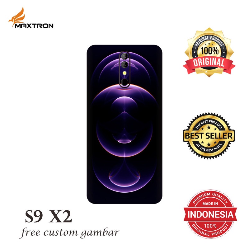 GARSKIN/STICKER HANDPHONE MAXTRON S9 X2 CUSTOM