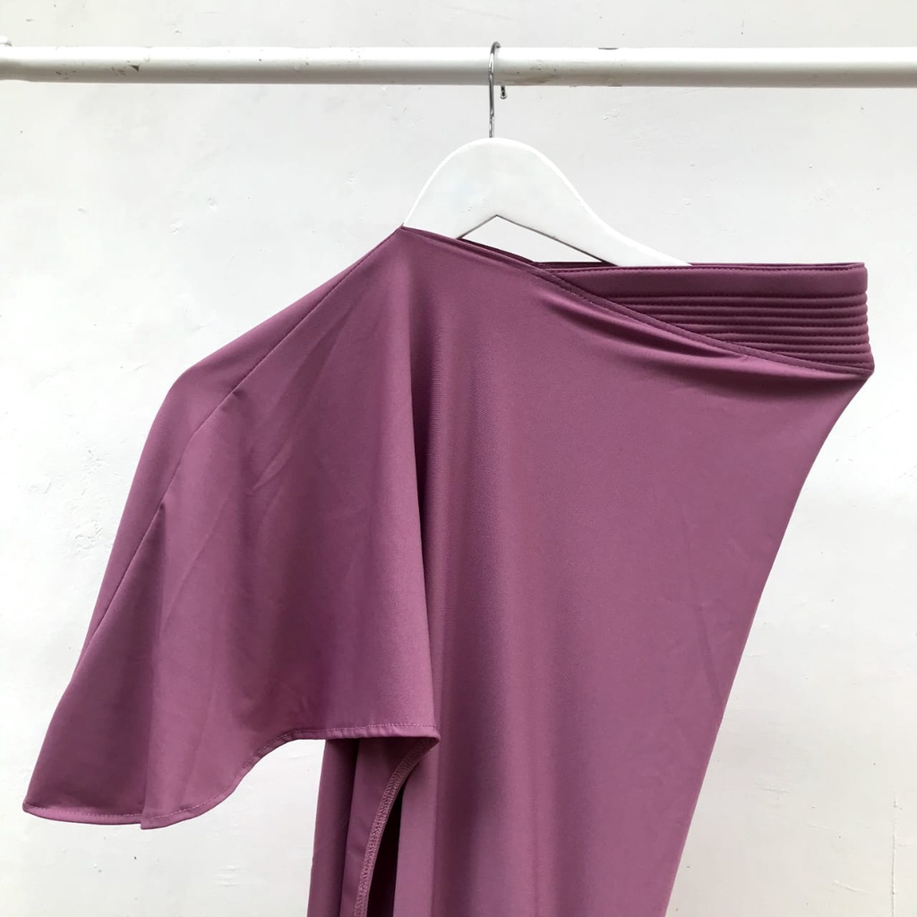 Khimar Jersey Premium / Khimar Pinguin / Khimar Jersey / Jilbab Kerudung Intant-Penguin Lavender