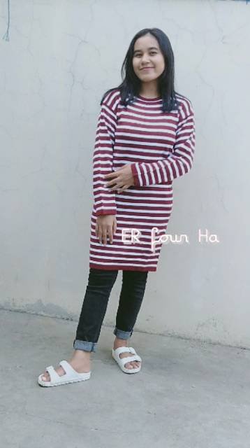 Dress Rajut MIKALNIE l Pakaian Rajut Wanita l Oblong Rajut Panjang l Rajut Keren Murah l Baju Rajut