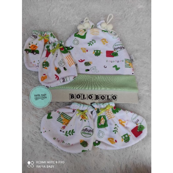 SET TOPI + SARTAKI BOLOBOLO SNI (PUTIH MOTIF)