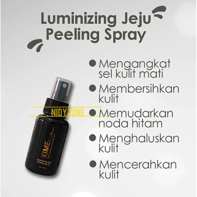 KIME LUMINIZING JEJU PEELING SPRAY PENGHILANG DAKI