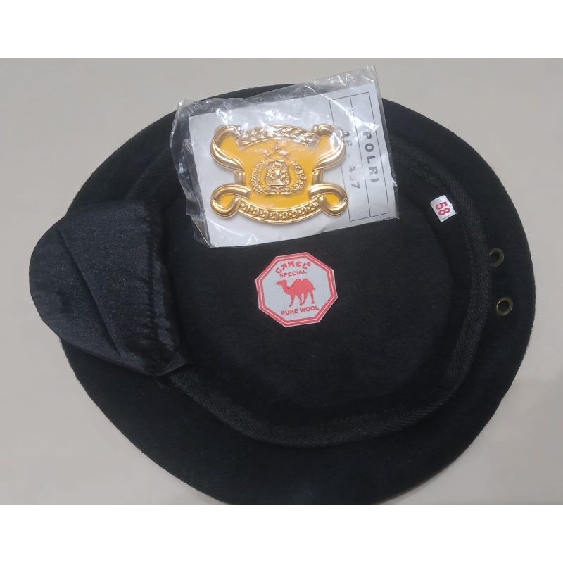 BARET CAMEL SABHARA+ EMBLEM SABHARA JATAH POLRI