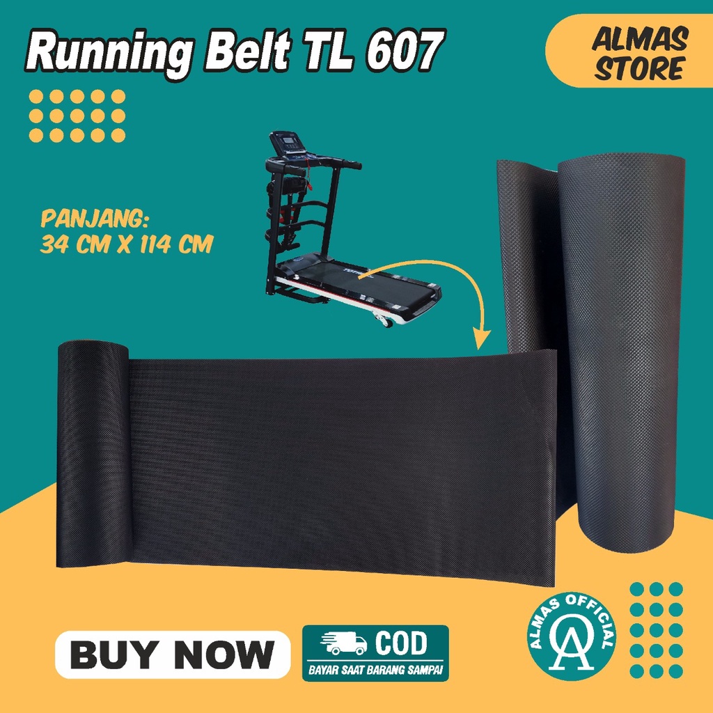 Treadmill Elektrik Alat Olahraga Gym Fitness Sabuk Fitnes Karpet Tl 607 Running Belt