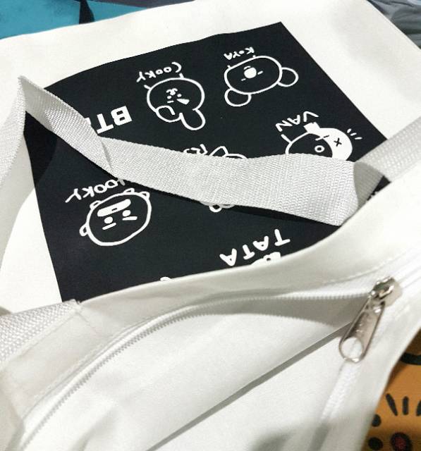 tas tote bag member character bt21 kpop