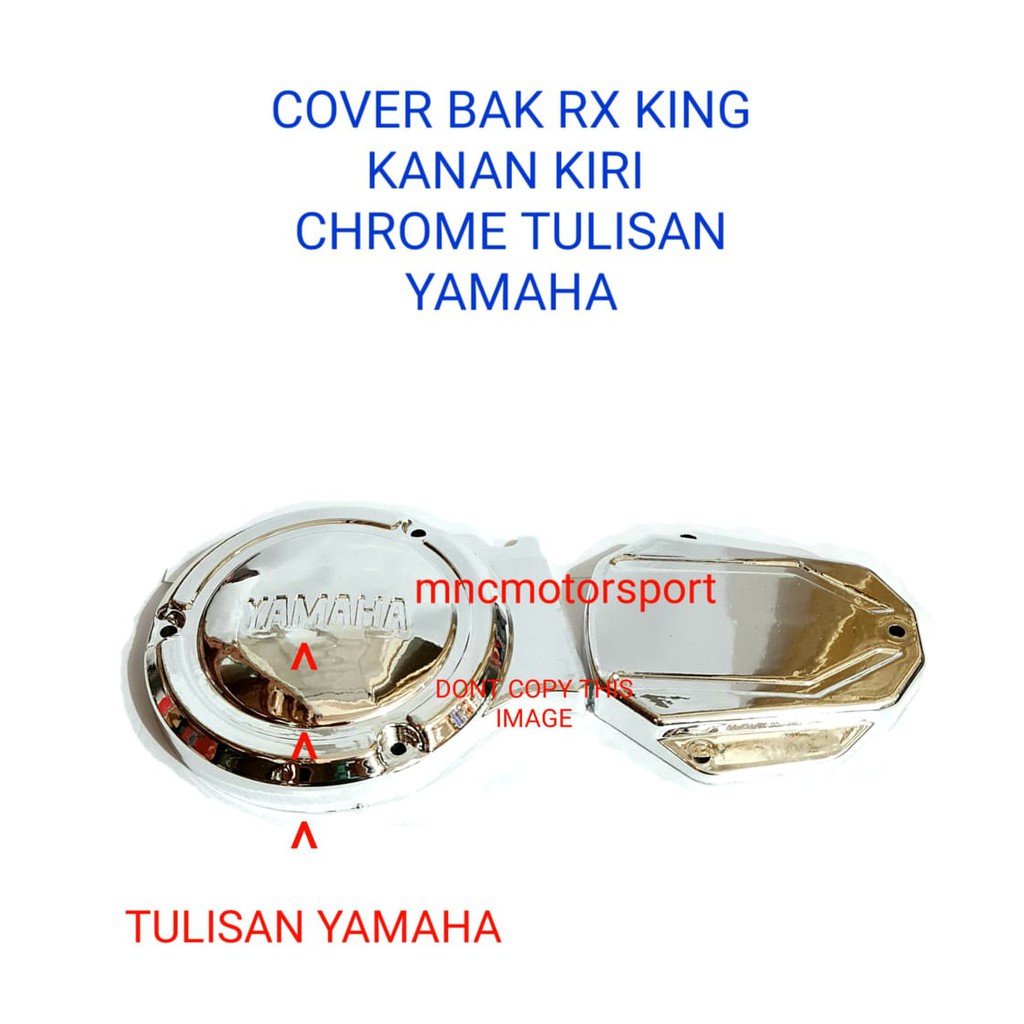 COVER TUTUP BAK MAGNET KOPLING RX KING CHROME TULISAN YAMAHA