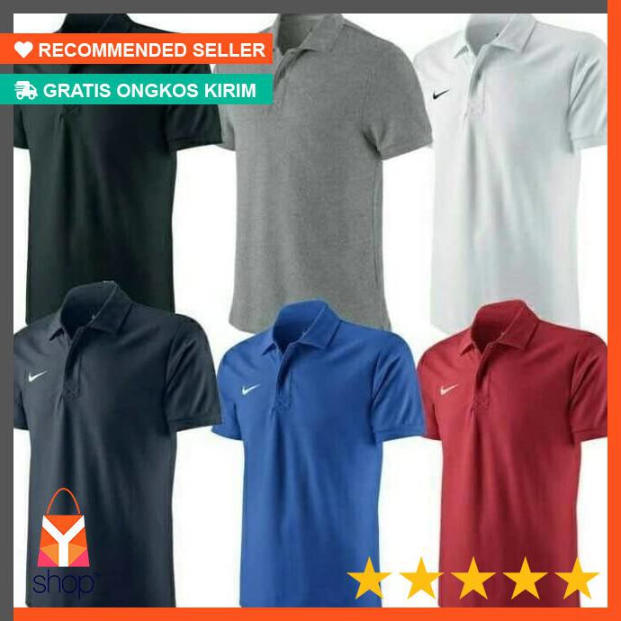 CUCI GUDANG  Kaos Baju Polo Shirt Polos Nike Kerah Sport Olahraga Casual Jersey
