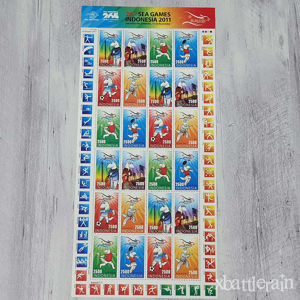 Full Sheet Prangko 26th SEA Games 2011