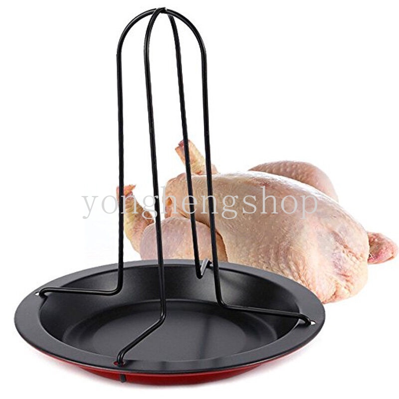 Rak Stand Panggangan Ayam Bebek Bahan Stainless Steel Anti Lengket Untuk BBQ