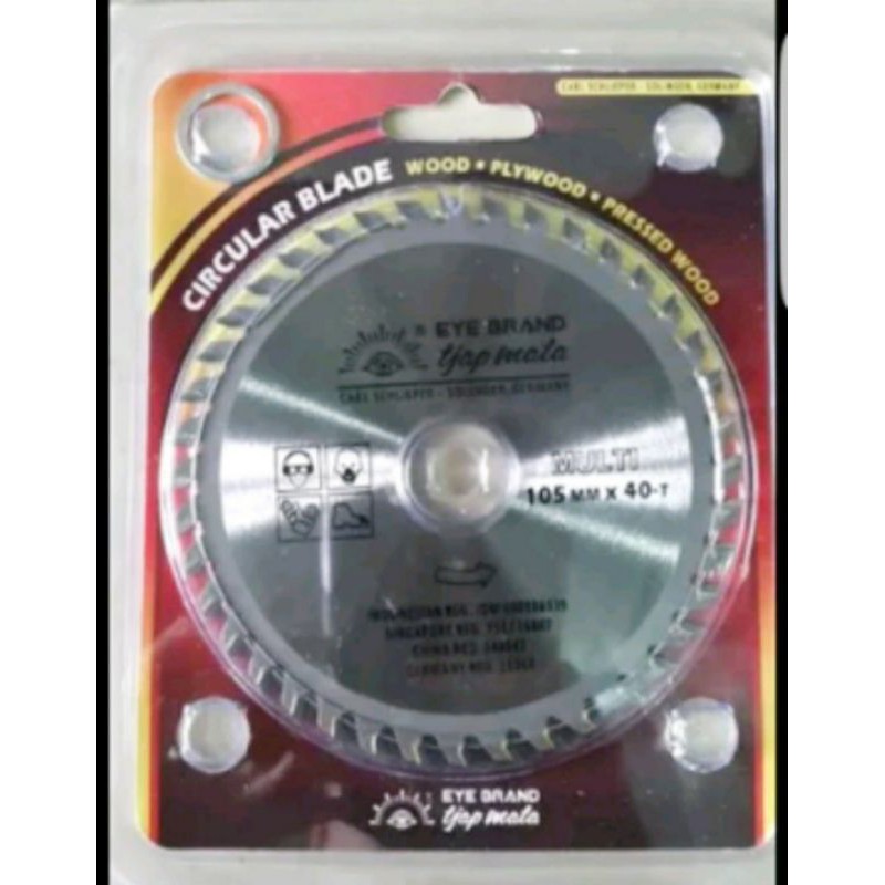 Mata Gergaji Kayu 4 Inch X 40 T Circular Saw Eye brand TCT Saw Blade Tjap Mata Gergaji sirkel
