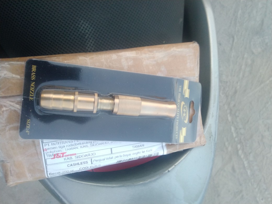 Semprotan Air 1/2 / Nozzle Kuningan Lurus 1/2 Untuk Selang Air 5/8